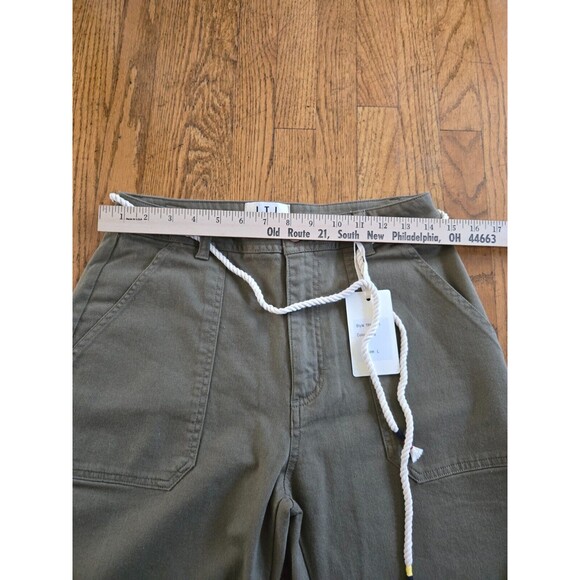 L.T.J Letter to Juliet Green Cargo Joggers Women's Size L Zip Cuff Utility NWT - Picture 9 of 9